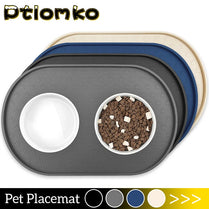 Waterproof Pet Food Mat – Non-Slip Silicone Bowl Pad for Dogs & Cats