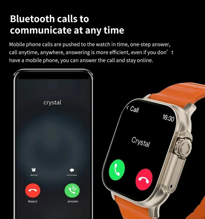 T800 Ultra Smartwatch – Bluetooth Calls, Music & Fitness for Android/iOS