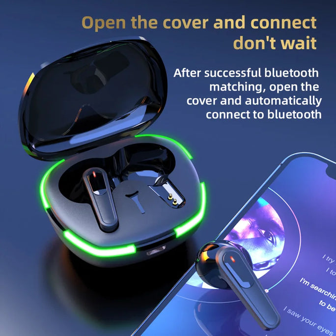 TWS Pro60 Wireless Earbuds – Noise Cancelling Bluetooth Headphones with Mic