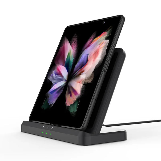 Fast Wireless Charger Stand – Phone, Watch & Buds