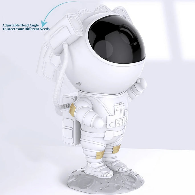 Astronaut Star Projector Night Light – USB Rechargeable & Remote Control